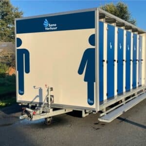 Toiletwagen evenementen 14stuks (1500 personen)